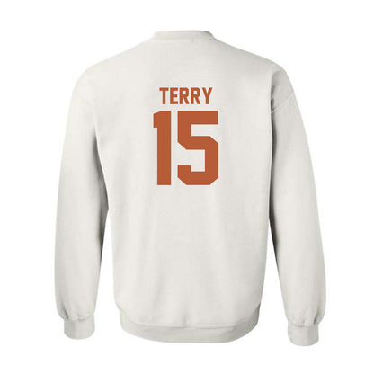 Texas - NCAA Football : Justus Terry - Classic Shersey Crewneck Sweatshirt-1