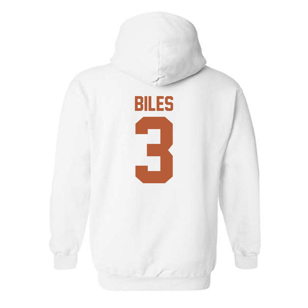 Texas - NCAA Football : Rasheem Biles - Classic Shersey Hooded Sweatshirt-1