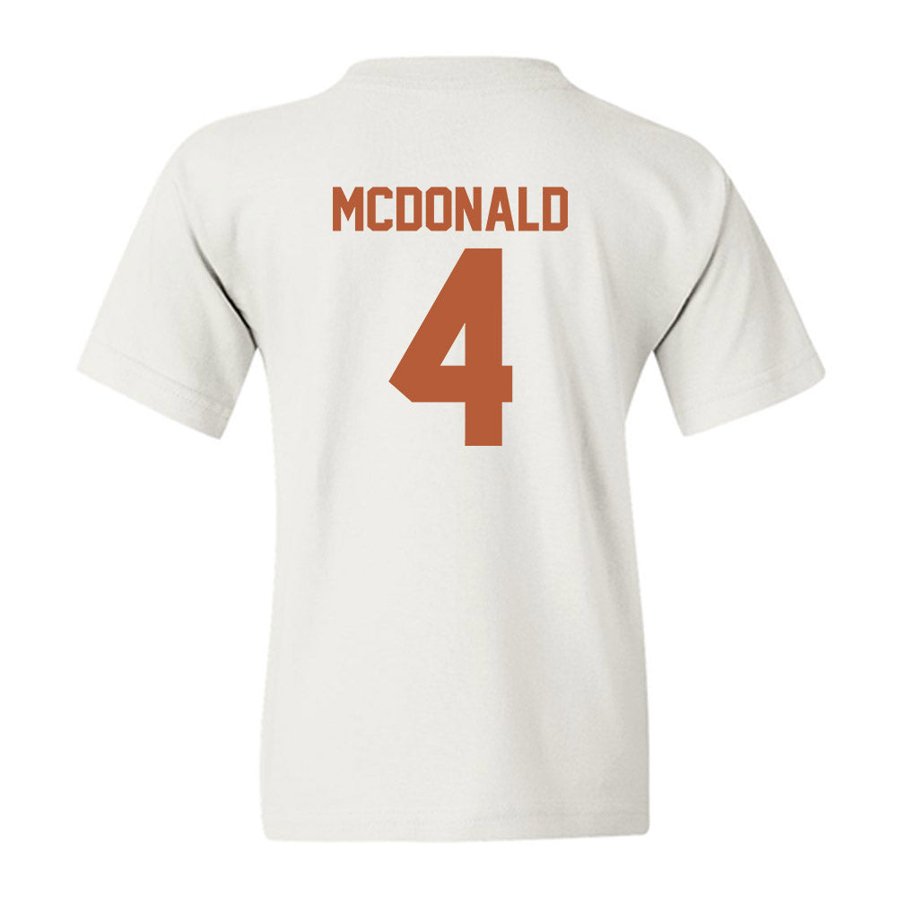 Texas - NCAA Football : Jelani McDonald - Classic Shersey Youth T-Shirt-1