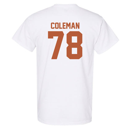 Texas - NCAA Football : Jordan Coleman - Classic Shersey T-Shirt-1