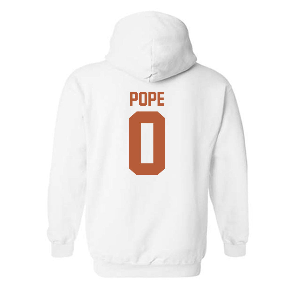 Texas - NCAA Men's Basketball : Jordan Pope - Classic Shersey Hooded Sweatshirt-1