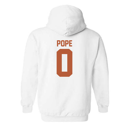 Texas - NCAA Men's Basketball : Jordan Pope - Classic Shersey Hooded Sweatshirt-1