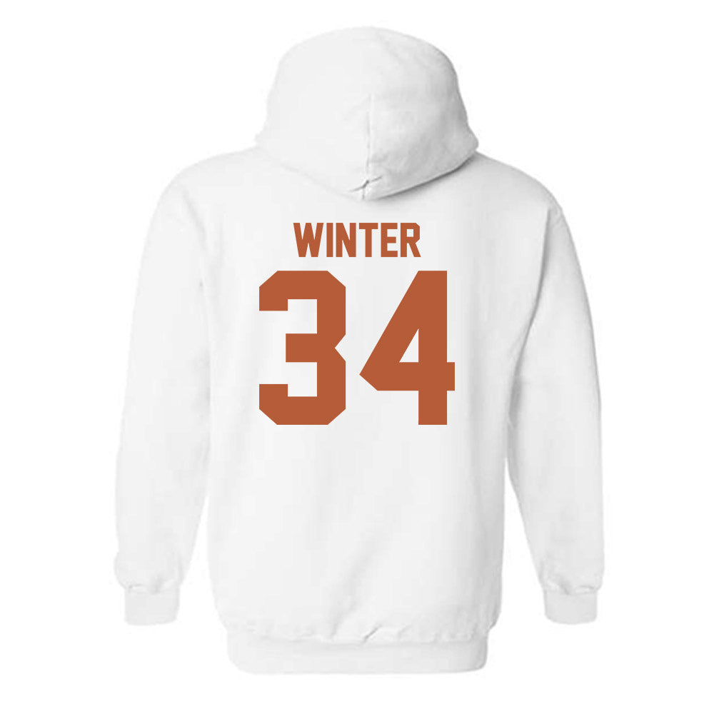 Texas - NCAA Baseball : Michael Winter - Classic Shersey Hooded Sweatshirt-1