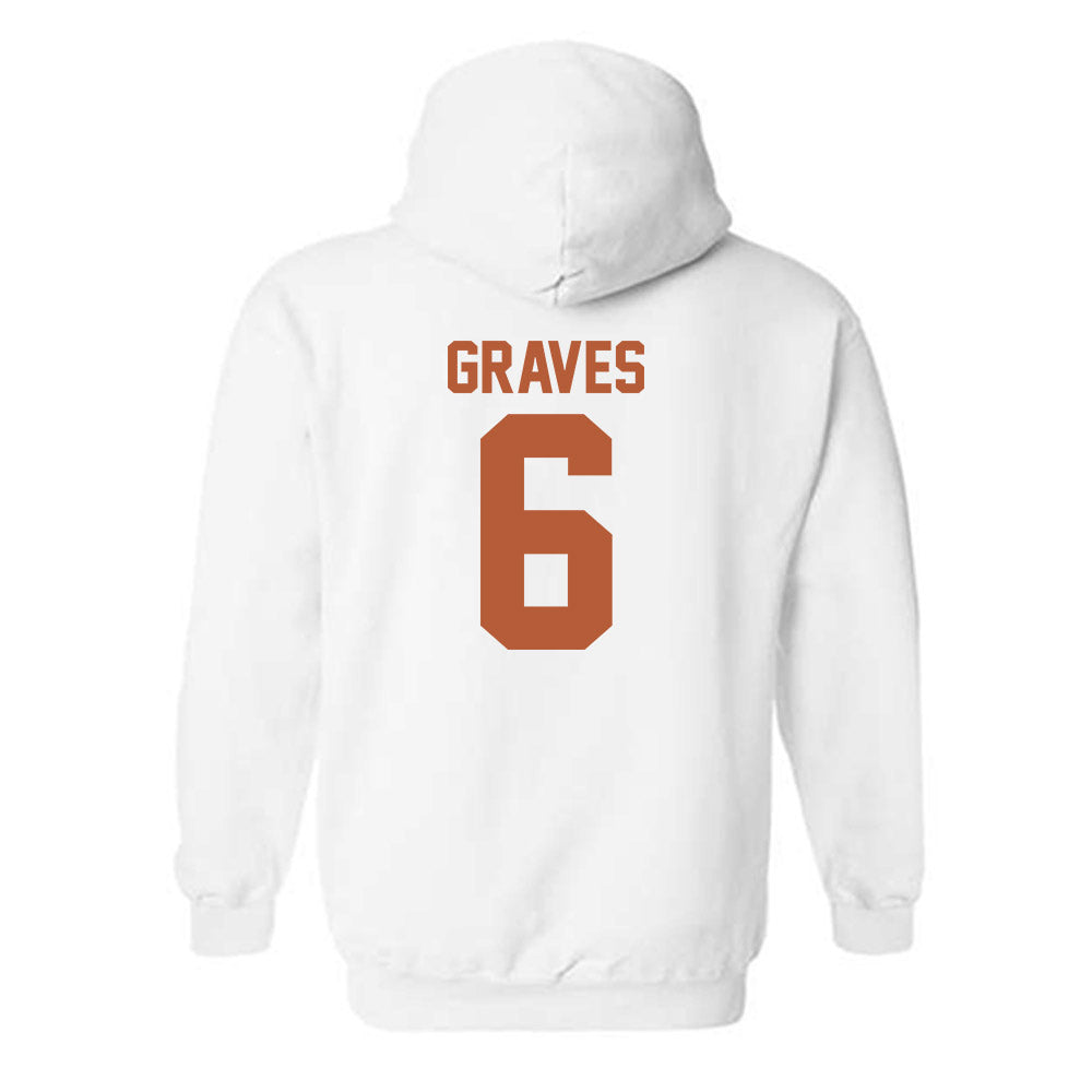 Texas - NCAA Women's Basketball : Sarah Graves - Classic Shersey Hooded Sweatshirt-1