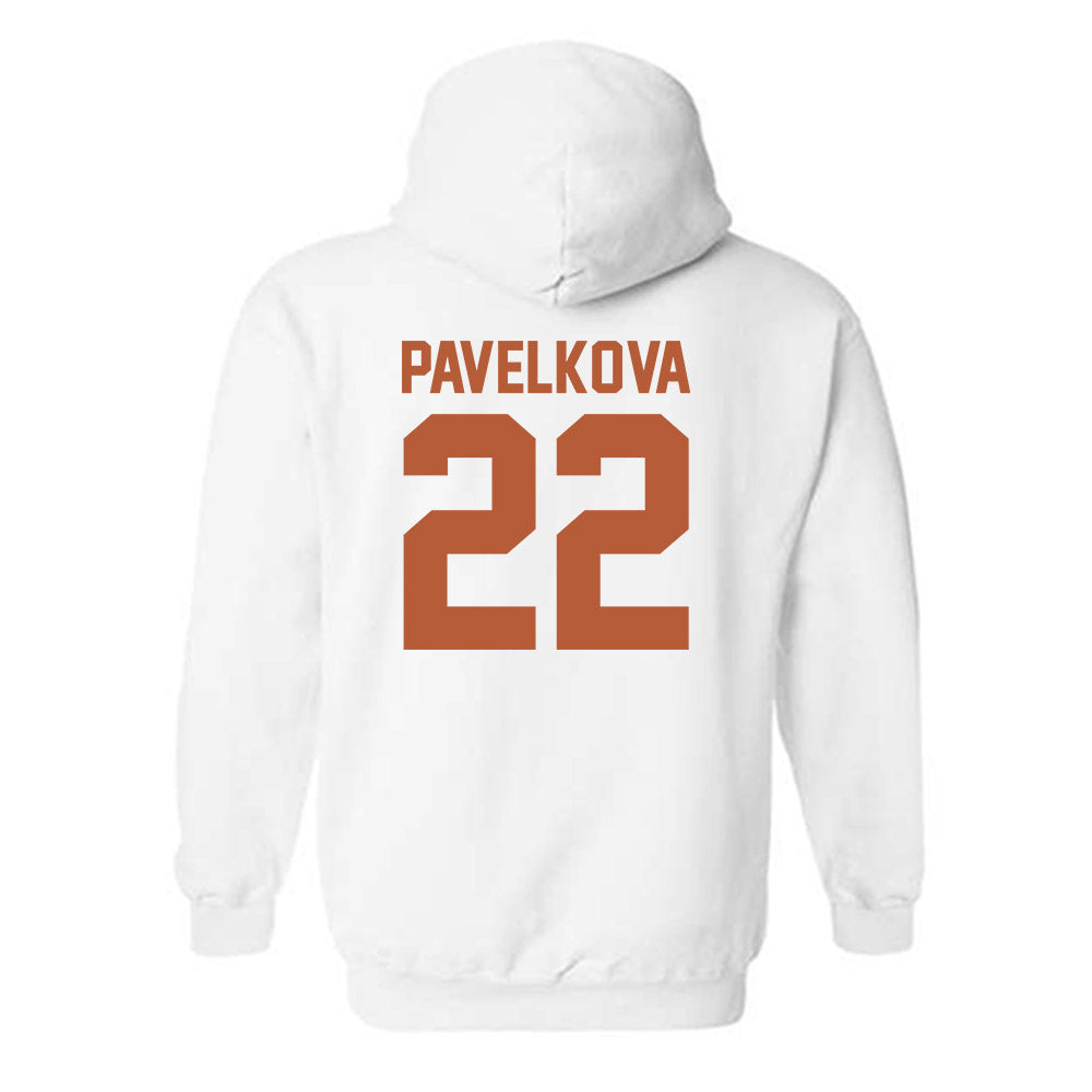 Texas - NCAA Beach Volleyball : Anna Pavelkova - Classic Shersey Hooded Sweatshirt-1