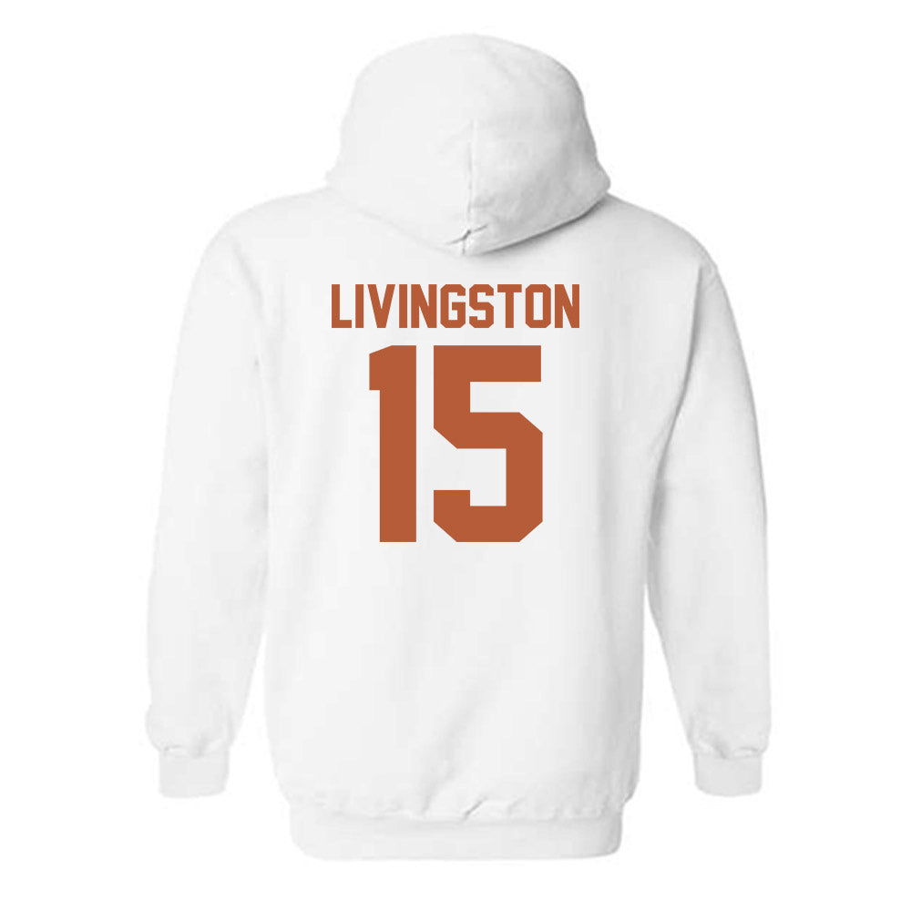 Texas - NCAA Baseball : Josh Livingston - Classic Shersey Hooded Sweatshirt-1