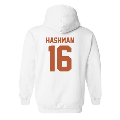 Texas - NCAA Beach Volleyball : Katie Hashman - Classic Shersey Hooded Sweatshirt-1