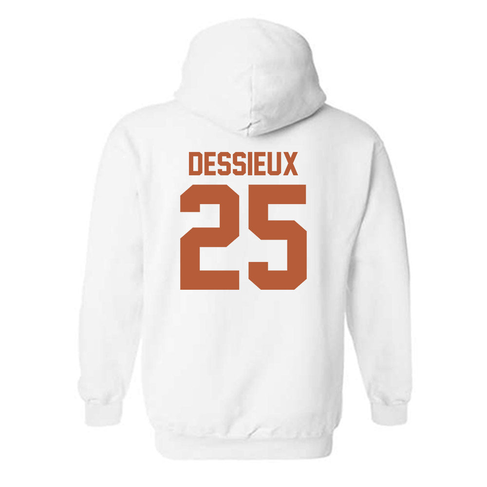 Texas - NCAA Women's Soccer : Mateya Dessieux - Classic Shersey Hooded Sweatshirt-1
