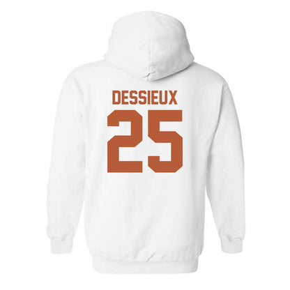 Texas - NCAA Women's Soccer : Mateya Dessieux - Classic Shersey Hooded Sweatshirt-1