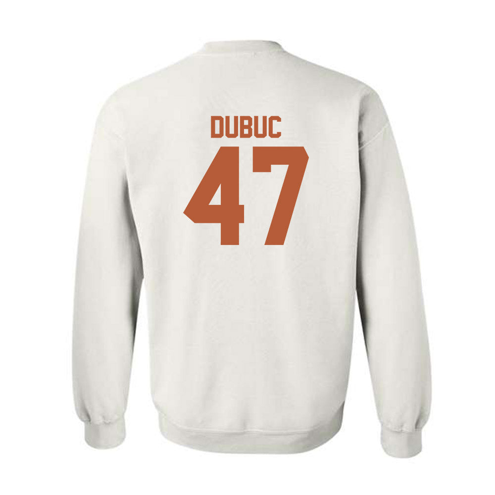 Texas - NCAA Football : Trey Dubuc - Classic Shersey Crewneck Sweatshirt-1