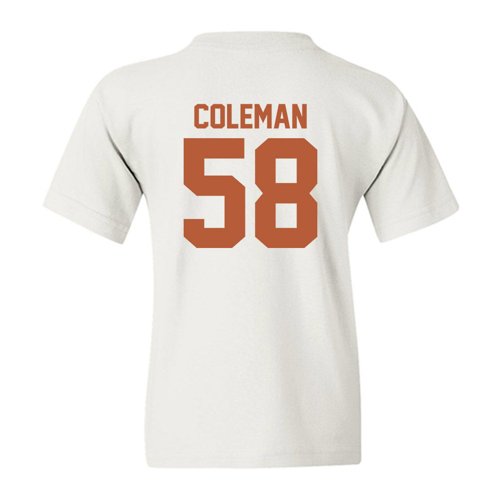 Texas - NCAA Football : Devin Coleman - Classic Shersey Youth T-Shirt-1