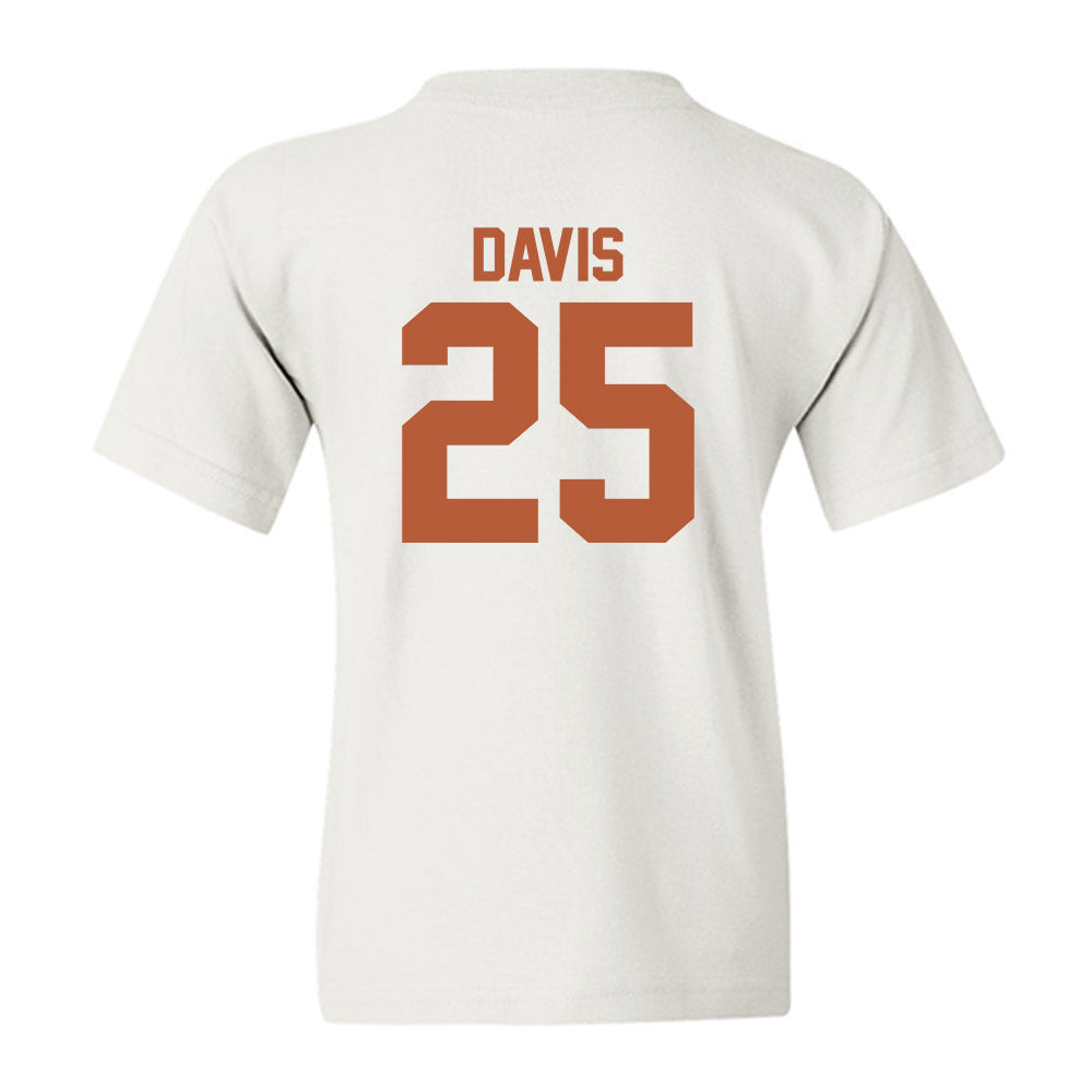 Texas - NCAA Football : Toray Davis - Classic Shersey Youth T-Shirt-1