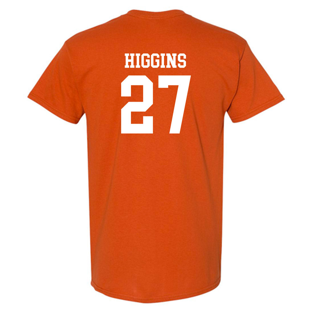 Texas - NCAA Baseball : Cal Higgins - Classic Shersey T-Shirt-1