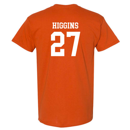 Texas - NCAA Baseball : Cal Higgins - Classic Shersey T-Shirt-1