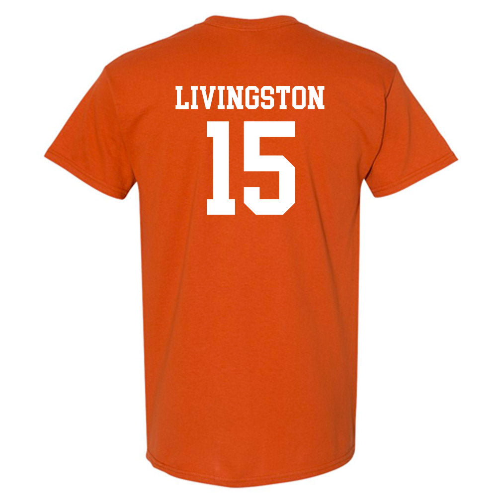 Texas - NCAA Baseball : Josh Livingston - Classic Shersey T-Shirt-1