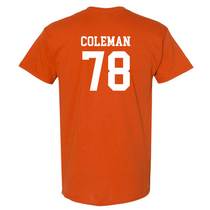 Texas - NCAA Football : Jordan Coleman - Classic Shersey T-Shirt-1