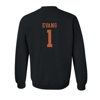 Texas - NCAA Men's Basketball : Amari Evans - Classic Shersey Crewneck Sweatshirt-1