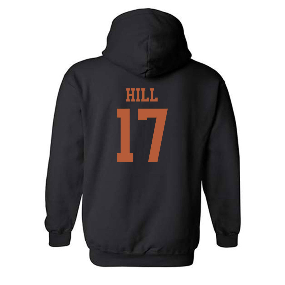 Texas - NCAA Baseball : Will Hill - Classic Shersey Hooded Sweatshirt-1
