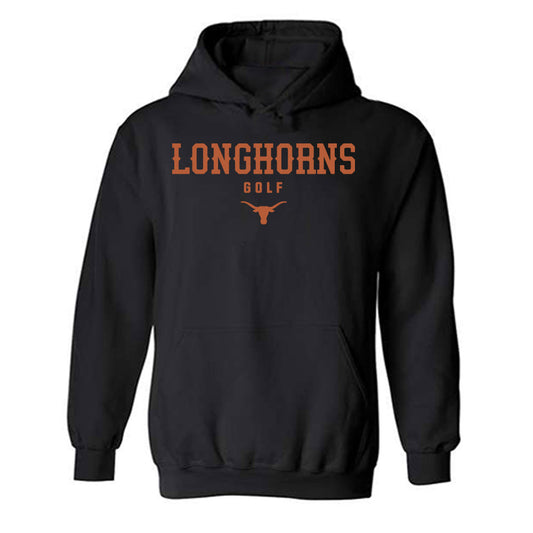Texas - NCAA Men's Golf : Adam Villanueva - Classic Shersey Hooded Sweatshirt-0