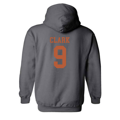 Texas - NCAA Men's Basketball : John Clark - Classic Shersey Hooded Sweatshirt-1