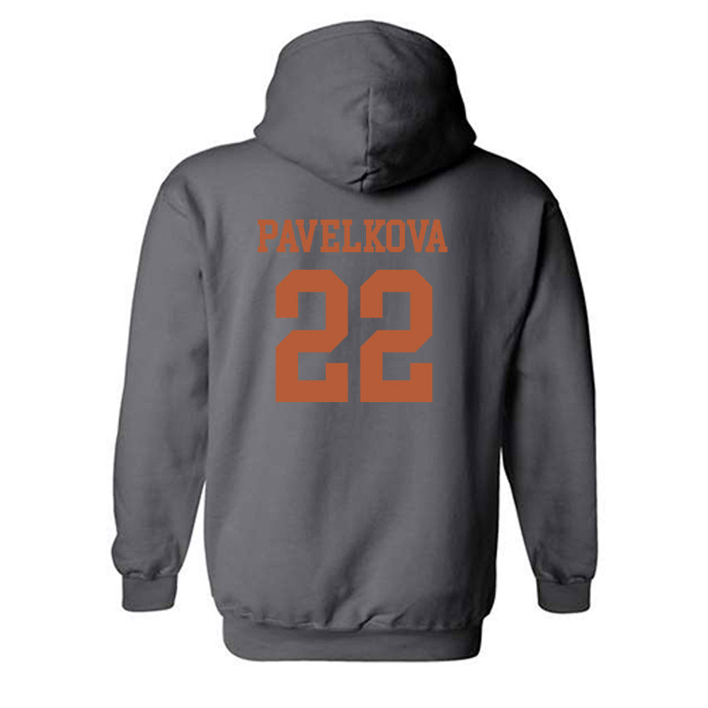 Texas - NCAA Beach Volleyball : Anna Pavelkova - Classic Shersey Hooded Sweatshirt-1
