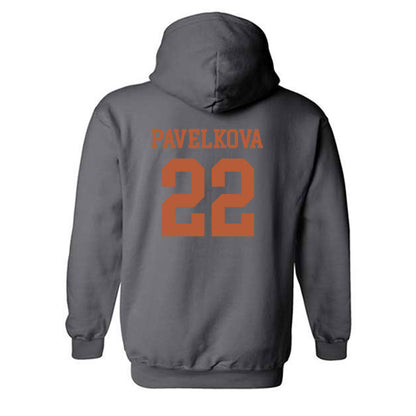 Texas - NCAA Beach Volleyball : Anna Pavelkova - Classic Shersey Hooded Sweatshirt-1