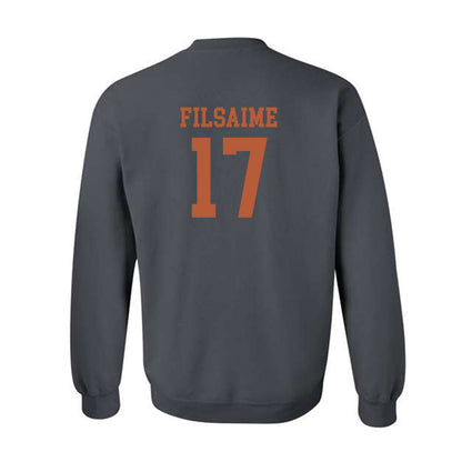 Texas - NCAA Football : Xavier Filsaime - Classic Shersey Crewneck Sweatshirt-1