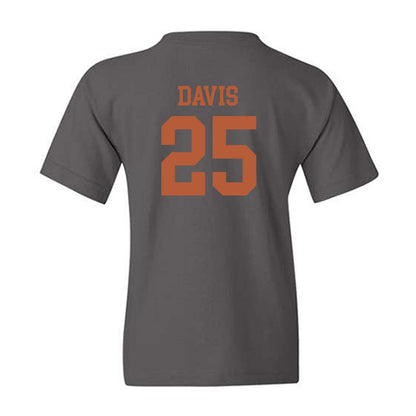 Texas - NCAA Football : Toray Davis - Classic Shersey Youth T-Shirt-1