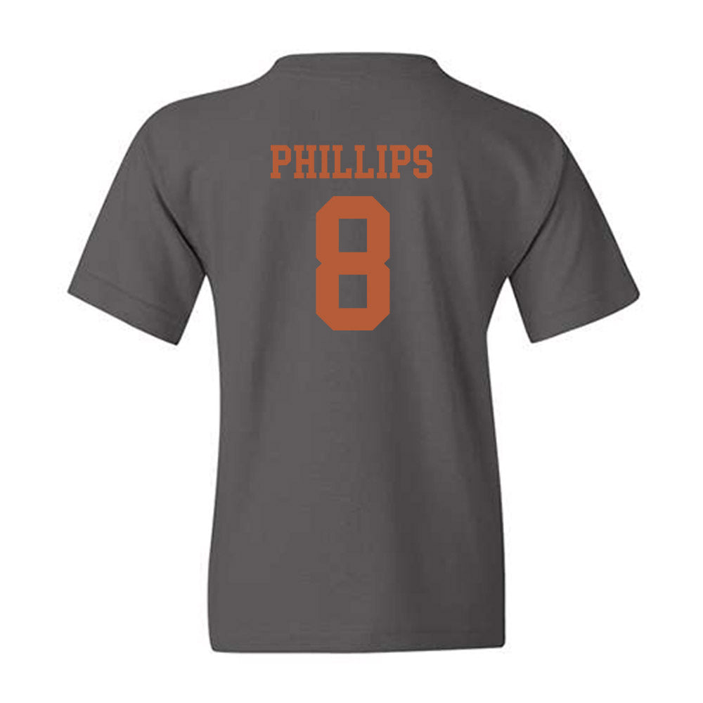 Texas - NCAA Football : Kade Phillips - Classic Shersey Youth T-Shirt-1