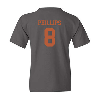 Texas - NCAA Football : Kade Phillips - Classic Shersey Youth T-Shirt-1