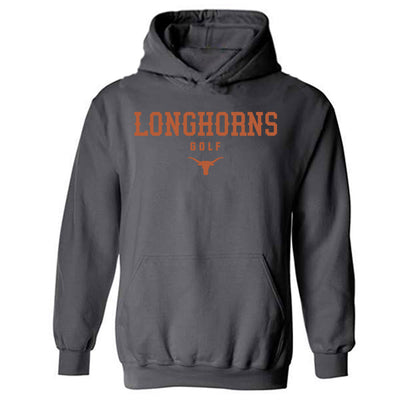 Texas - NCAA Men's Golf : Adam Villanueva - Classic Shersey Hooded Sweatshirt-0