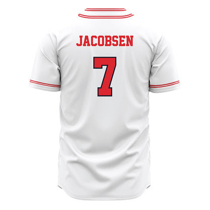 St. Johns - NCAA Baseball : Robert Jacobsen - White Jersey-1