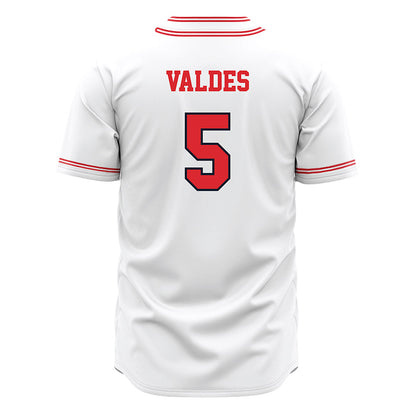 St. Johns - NCAA Baseball : Roberto Valdes - White Jersey-1