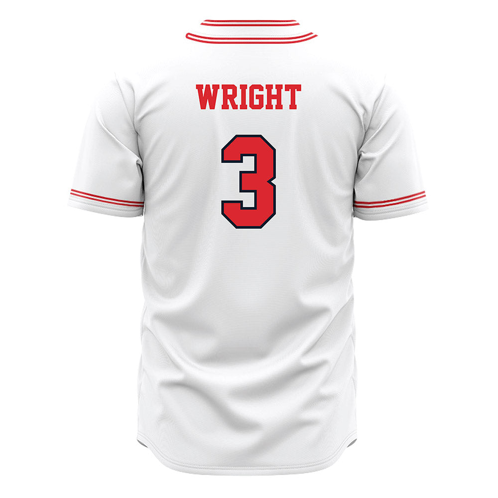 St. Johns - NCAA Baseball : Chaz Wright - White Jersey