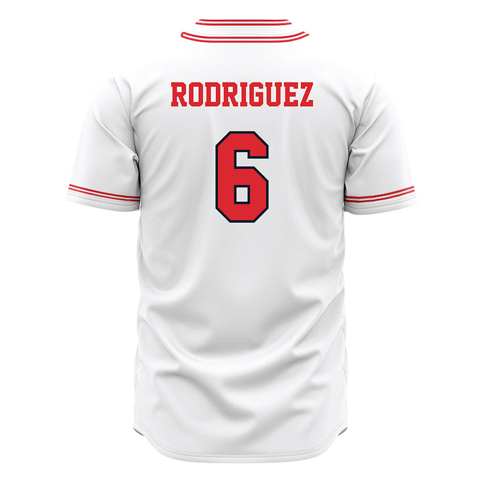 St. Johns - NCAA Baseball : Lewis Rodriguez - White Jersey-1