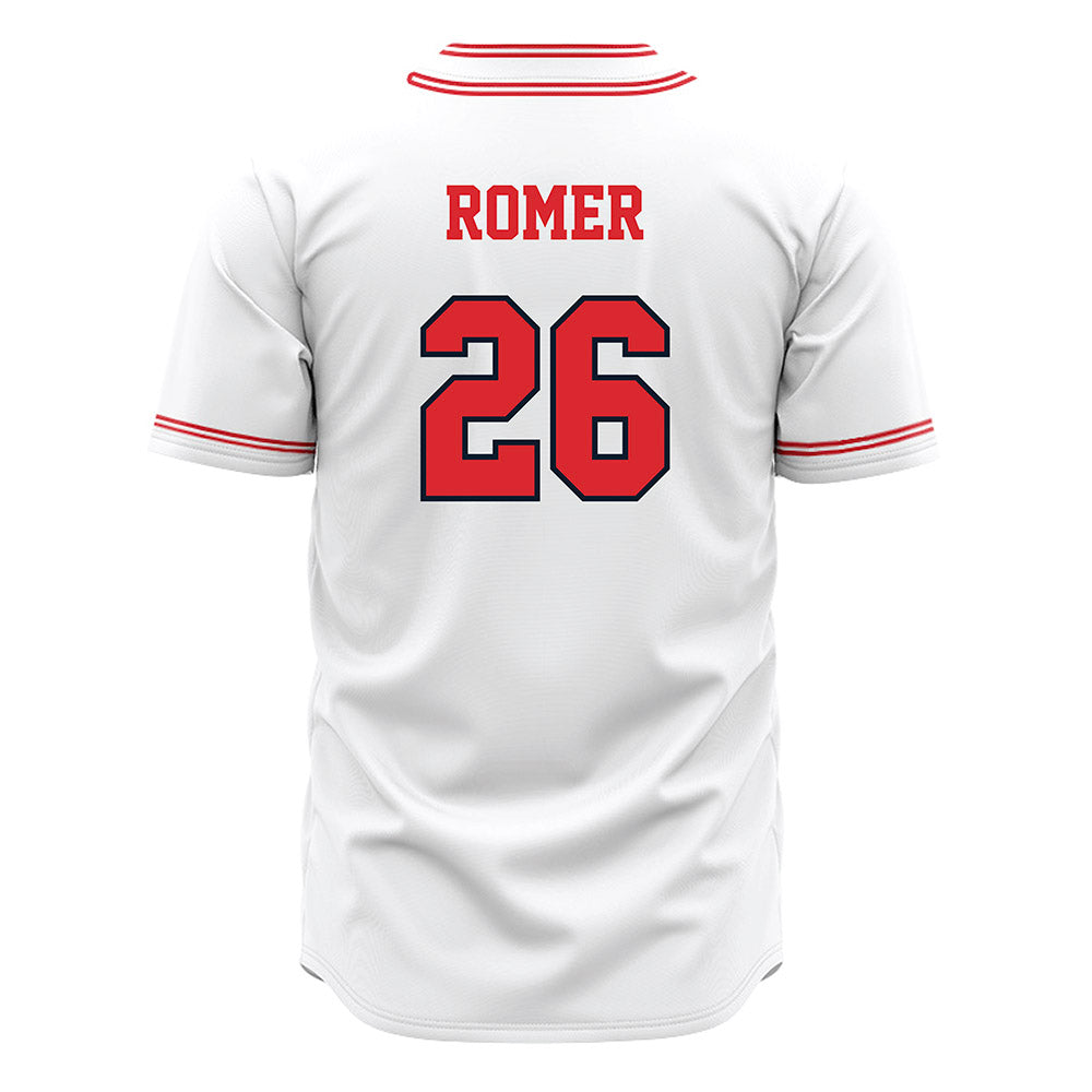 St. Johns - NCAA Baseball : Nick Romer - White Jersey-1