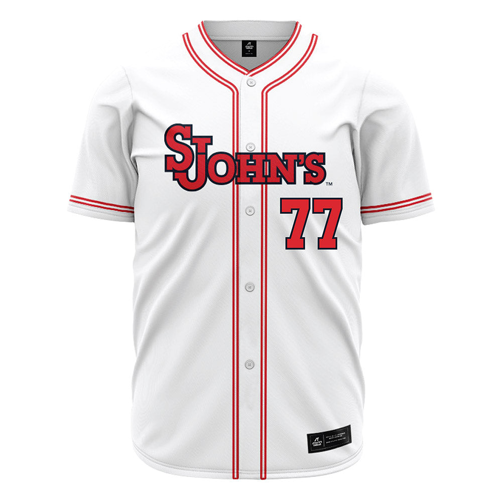 St. Johns - NCAA Baseball : Adrian Tavarez - White Jersey-0