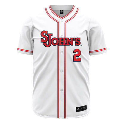 St. Johns - NCAA Baseball : Will Cowan - White Jersey-0