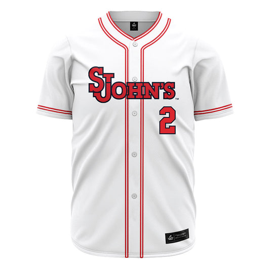 St. Johns - NCAA Baseball : Will Cowan - White Jersey-0