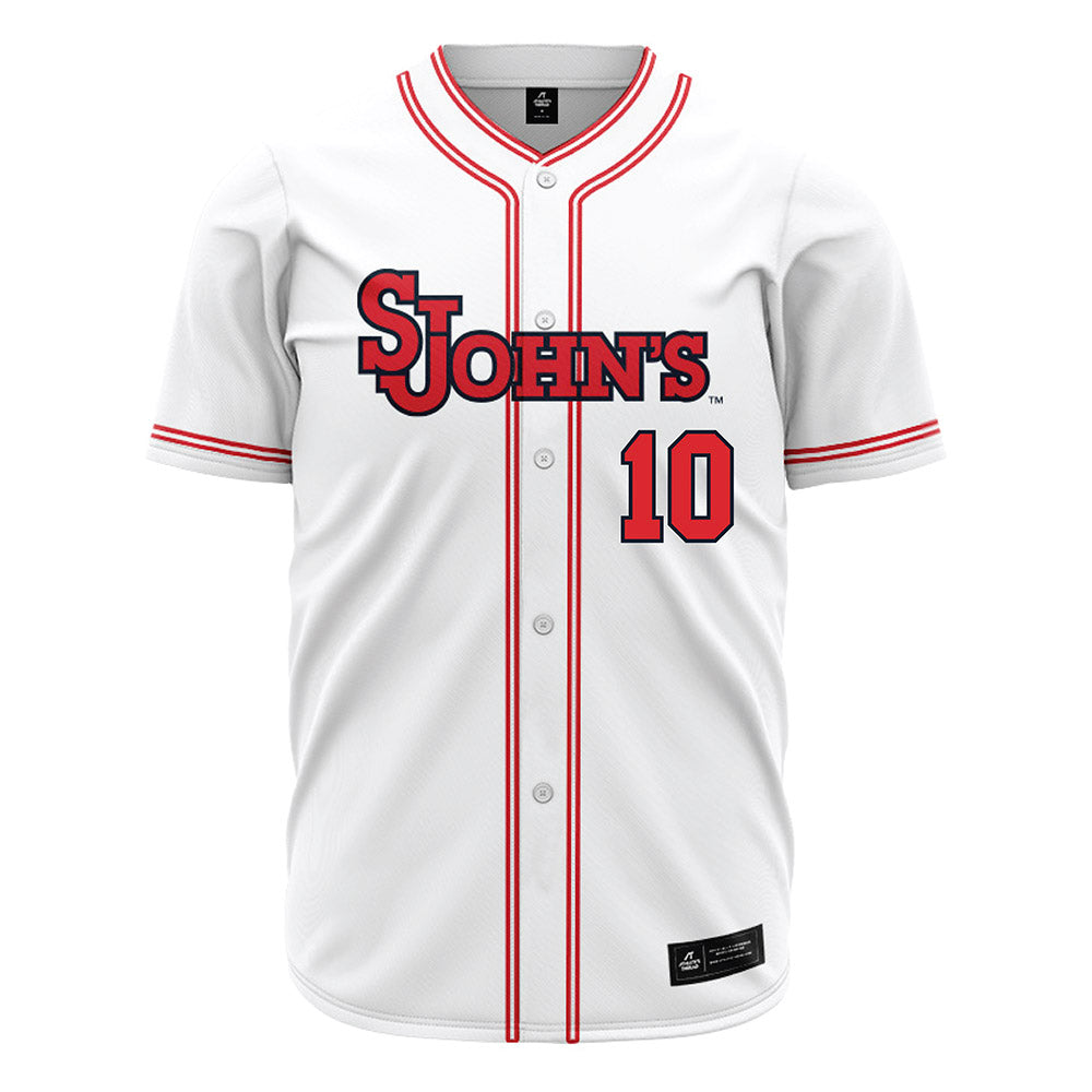 St. Johns - NCAA Baseball : Dylan Johnson - White Jersey