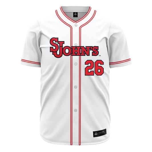 St. Johns - NCAA Baseball : Nick Romer - White Jersey-0