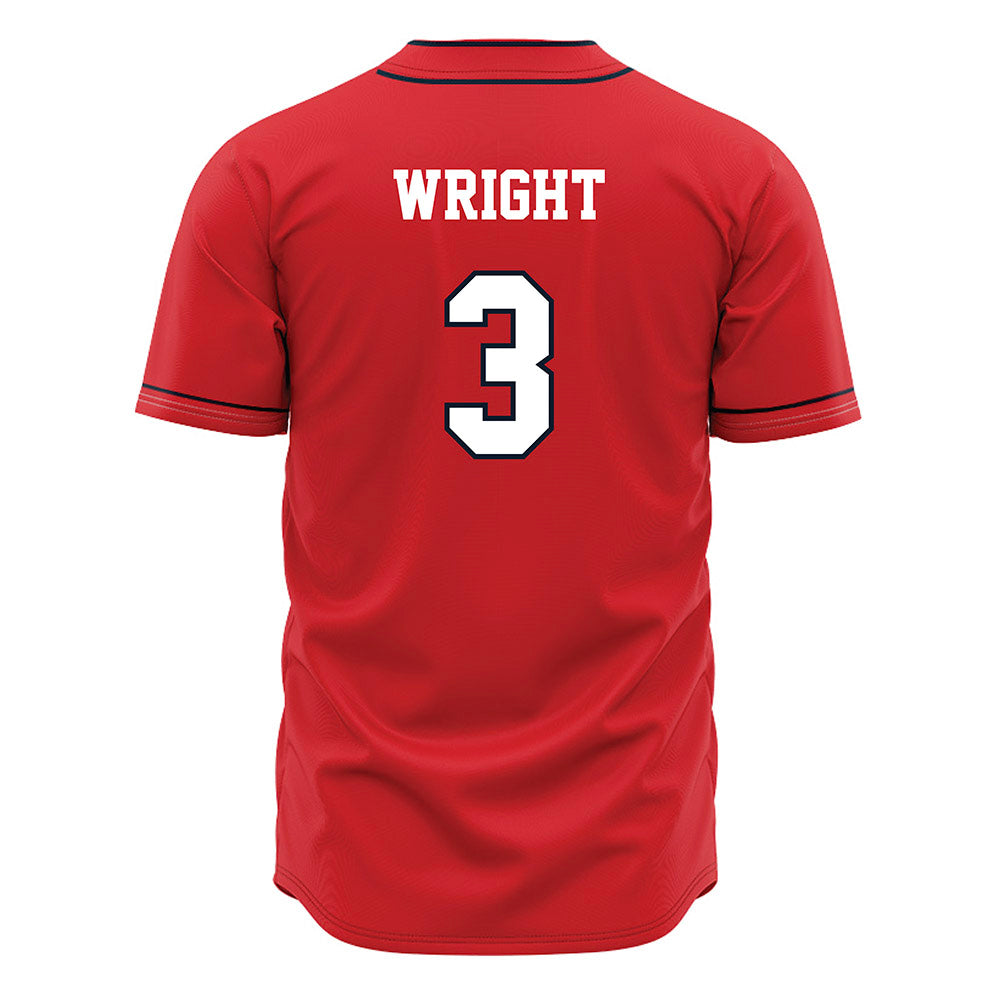 St. Johns - NCAA Baseball : Chaz Wright - Red Jersey
