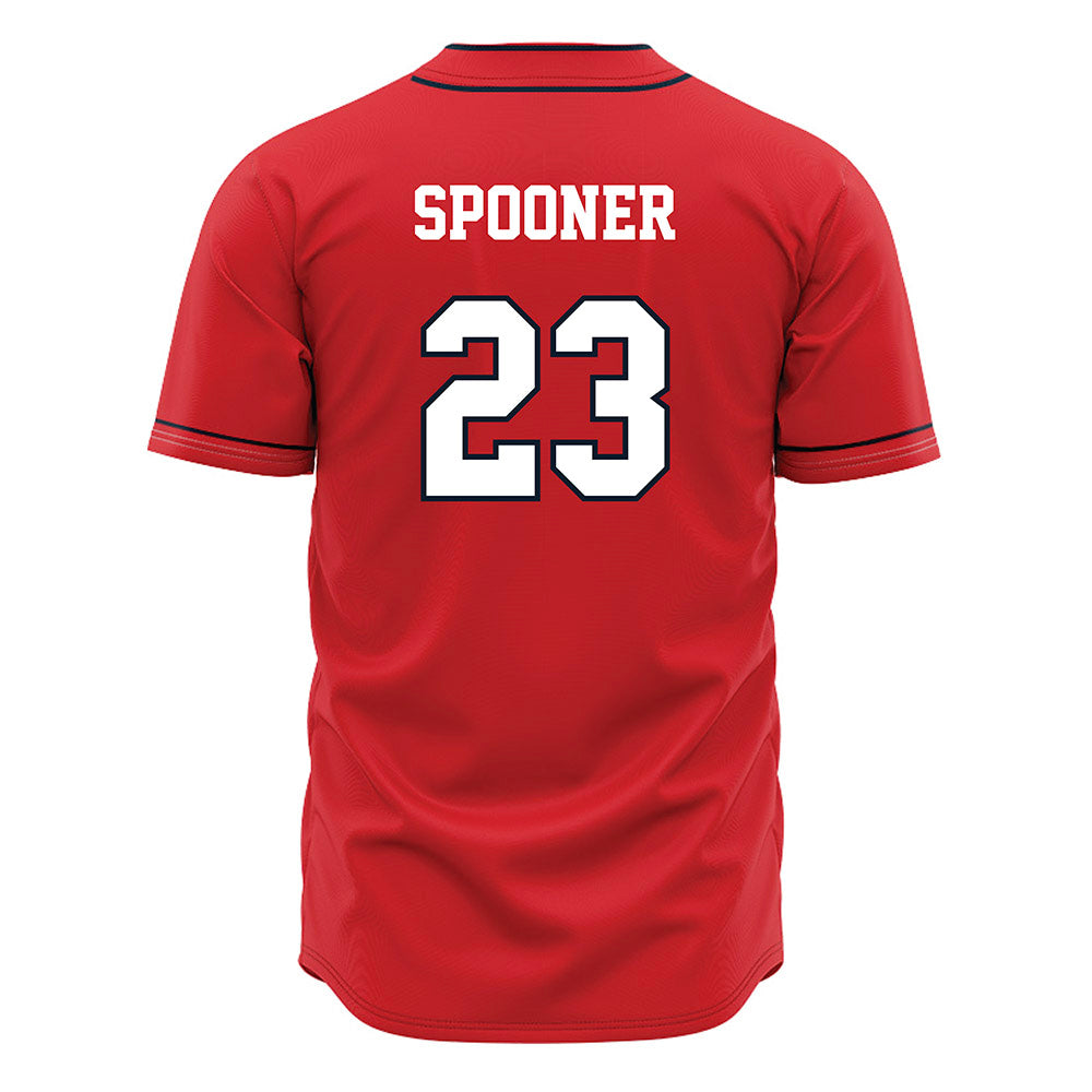 St. Johns - NCAA Baseball : Declan Spooner - Red Jersey-1