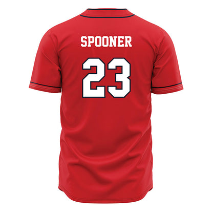 St. Johns - NCAA Baseball : Declan Spooner - Red Jersey-1