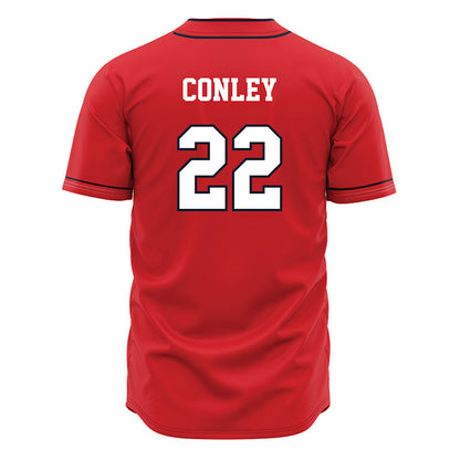 St. Johns - NCAA Baseball : Tommy Conley - Red Jersey-1