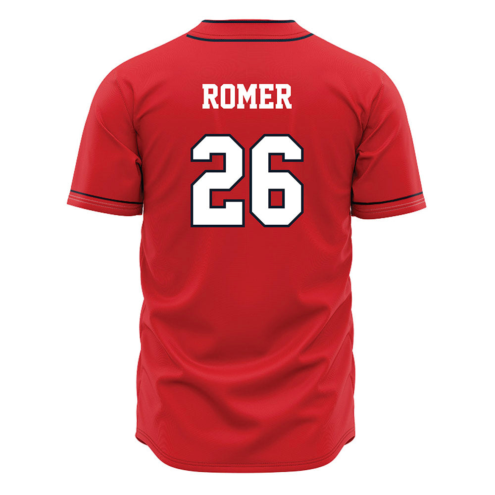 St. Johns - NCAA Baseball : Nick Romer - Red Jersey-1
