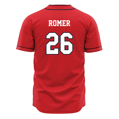 St. Johns - NCAA Baseball : Nick Romer - Red Jersey-1