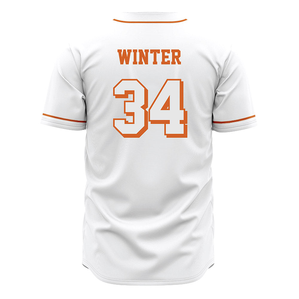 Texas - NCAA Baseball : Michael Winter - White Jersey-1