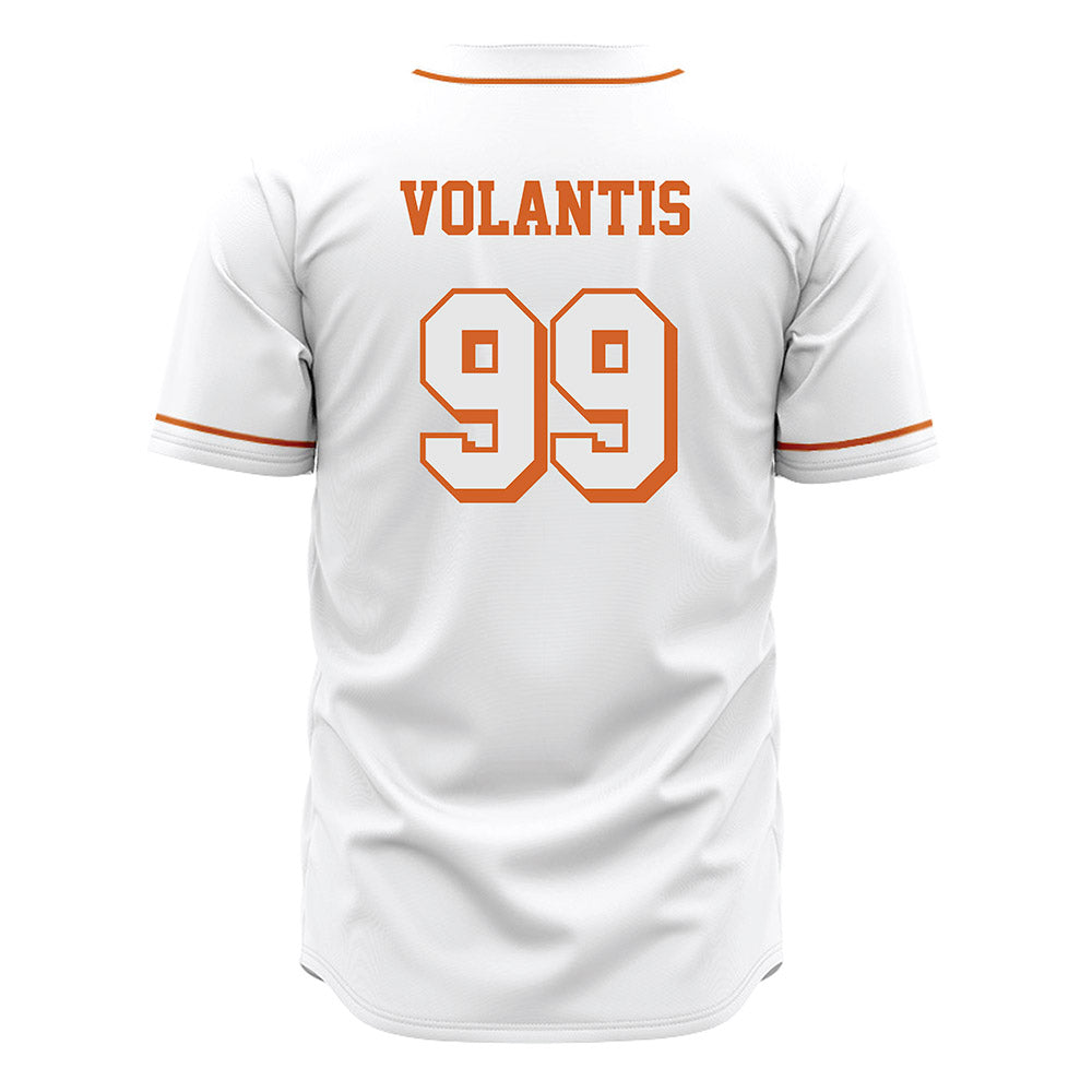 Texas - NCAA Baseball : Dylan Volantis - White Jersey-1