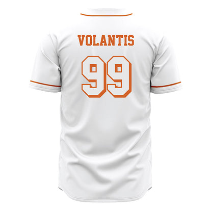 Texas - NCAA Baseball : Dylan Volantis - White Jersey-1